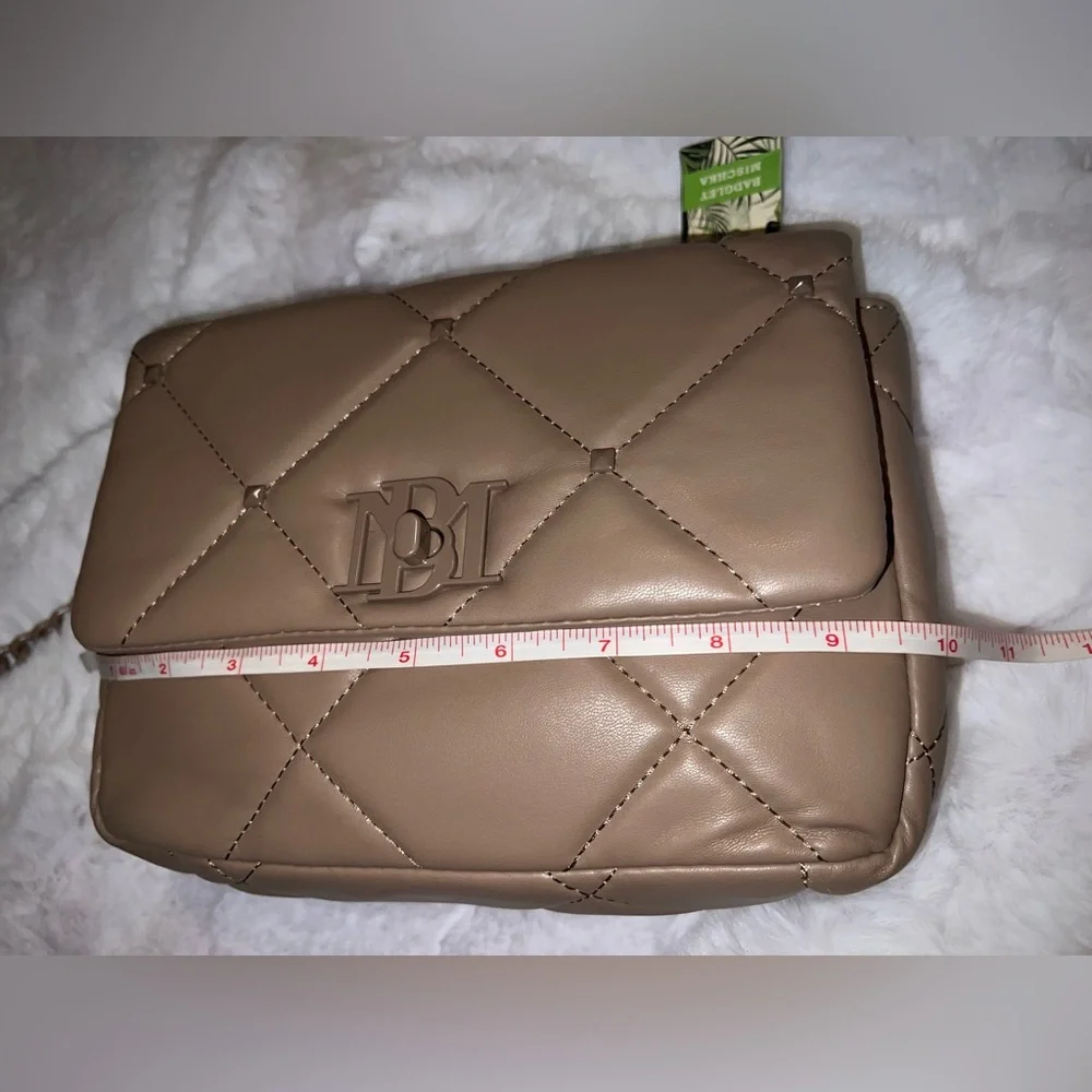 Badgley Mischka Quilted Studded Vegan Leather Bag - Picture 10 of 10